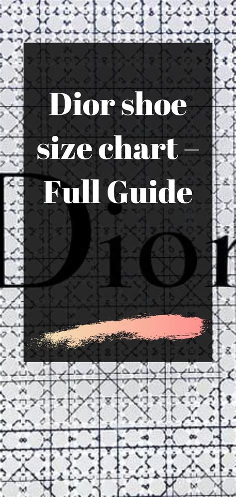 size chart shoes dior|shoe brand size comparison.